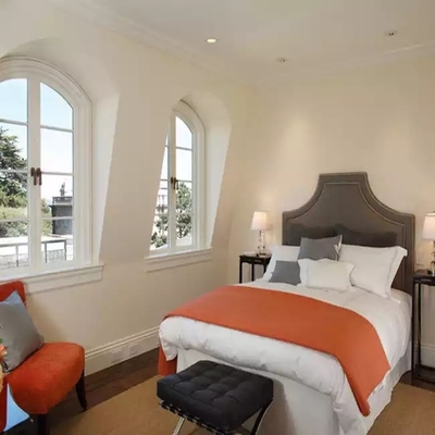 Outward Opening Aluminium Casement Window Horizontal Customized Colors