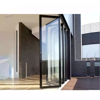 EPDM Waterproof Exterior Aluminum Folding Door Glass Bifold Patio Sliding