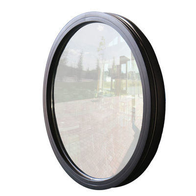 Commercia Hurricane Proof Aluminum Round Wooden Window Heat Insulation