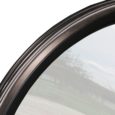 Commercia Hurricane Proof Aluminum Round Wooden Window Heat Insulation