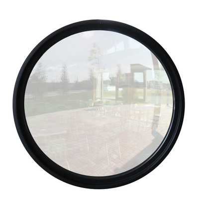 Commercia Hurricane Proof Aluminum Round Wooden Window Heat Insulation