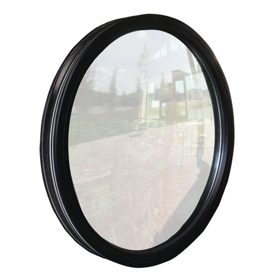Commercia Hurricane Proof Aluminum Round Wooden Window Heat Insulation