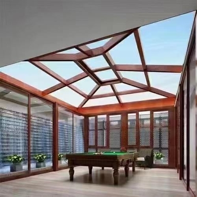 Aluminium Double Glazed Leak Proof Skylight 2.0mm Powder Coated