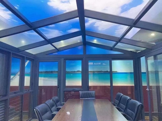 Aluminium Double Glazed Leak Proof Skylight 2.0mm Powder Coated