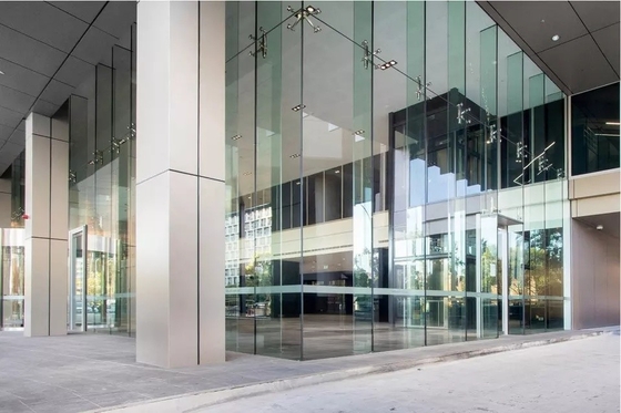 Aluminum Cladding Double Glazed Glass Curtain Wall Modern Waterproof