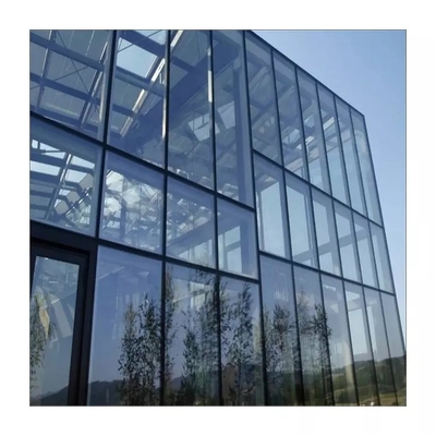 Aluminum Cladding Double Glazed Glass Curtain Wall Modern Waterproof