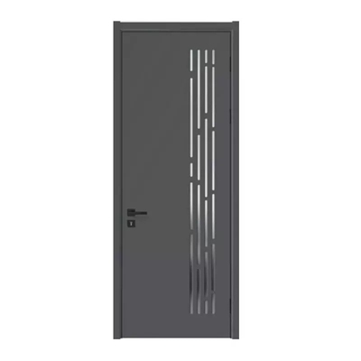 Frosted Glass Bathroom Wood Door Modern Waterproof Interior Wooden 45mm / 50mm