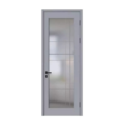 Frosted Glass Bathroom Wood Door Modern Waterproof Interior Wooden 45mm / 50mm