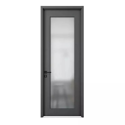 Frosted Glass Bathroom Wood Door Modern Waterproof Interior Wooden 45mm / 50mm