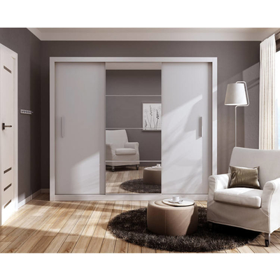 Chinese Custom Furniture Style Solid Wooden Wardrobe , Oak Wood Portable Closets
