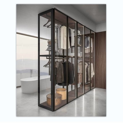 Home Furniture Foldable Wood Luxury Antique High Gloss Wardrobe Smart Design