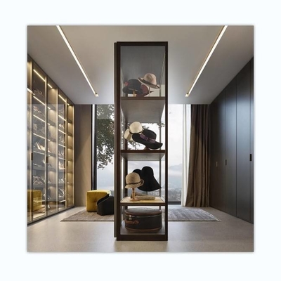 Home Furniture Foldable Wood Luxury Antique High Gloss Wardrobe Smart Design