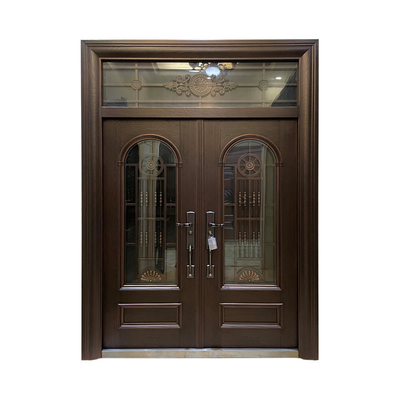 Entrance Security Steel Doors , Modern Design Double Exterior Entry Door