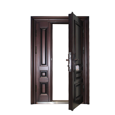Entrance Security Steel Doors , Modern Design Double Exterior Entry Door