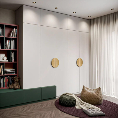 China Factory Custom Wood Furniture , Simple Melamine MDF Wardrobe
