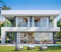 Modern Design Light Steel Frame Prefabricated House Two Storey Luxury Prefab Villa