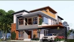 Modern Design Light Steel Frame Prefabricated House Two Storey Luxury Prefab Villa