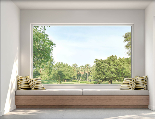 Double Glazed With Hurricane Impact Glass Swing Aluminum Horizontal Hanging Picture Window