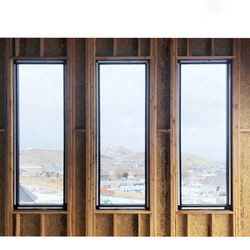 Double Glazed With Hurricane Impact Glass Swing Aluminum Horizontal Hanging Picture Window