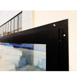 Double Glazed With Hurricane Impact Glass Swing Aluminum Horizontal Hanging Picture Window