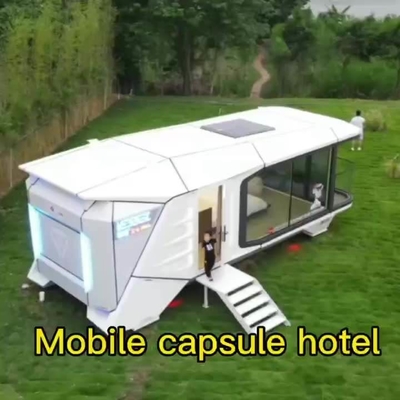 Steel Structure Tempered Glass Movable Store Prefab Shop Modular Cafe Container Pod House