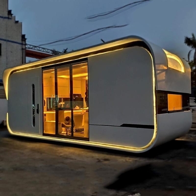 Steel Structure Tempered Glass Movable Store Prefab Shop Modular Cafe Container Pod House