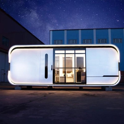 Steel Structure Tempered Glass Movable Store Prefab Shop Modular Cafe Container Pod House