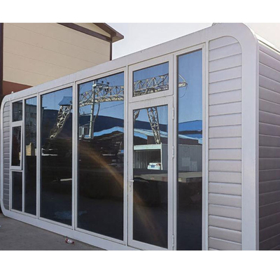 Sun Protection Customized Color Glass Stable Steel Structure Prefab Mobile Apple Cabin And Pod Container House