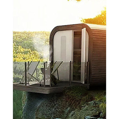 Sun Protection Customized Color Glass Stable Steel Structure Prefab Mobile Apple Cabin And Pod Container House