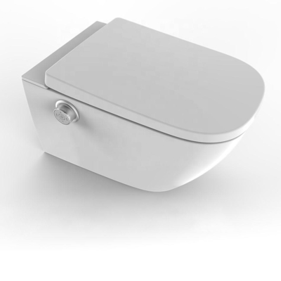 Easy Installation Sanitary Ware Close Stool Round Bowl White Color Heating Toilet