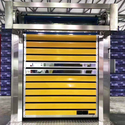 High Speed Roller Shutter Aluminum Alloy Material And Customized Color Hard Panel Door with Foam Insulation