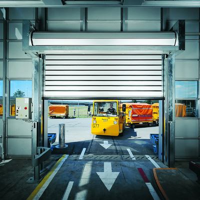 High Speed Roller Shutter Aluminum Alloy Material And Customized Color Hard Panel Door with Foam Insulation