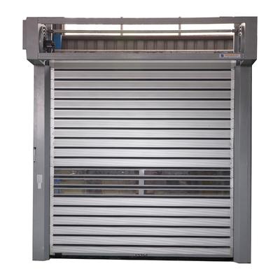 High Speed Roller Shutter Aluminum Alloy Material And Customized Color Hard Panel Door with Foam Insulation
