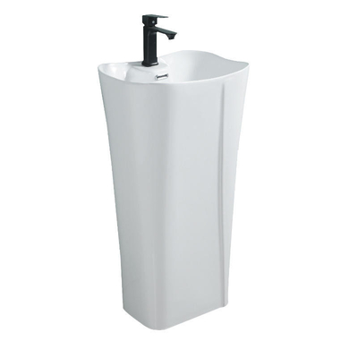 Wholesale Price Modern Sanitary Ware Free Standing White  Ceramic Bathroom Wash Basin