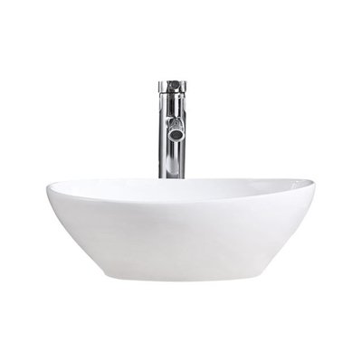 White Vessel Sink Table Top Bathroom Ceramic Sanitary Wares Art Wash Basin
