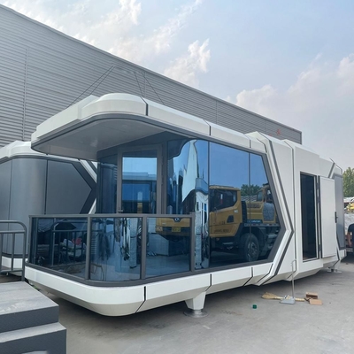 Hot selling Furnished Cabin Homes Villa House 40FT Container House White Capusal Office Pod