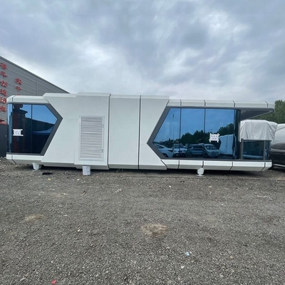 Hot selling Furnished Cabin Homes Villa House 40FT Container House White Capusal Office Pod