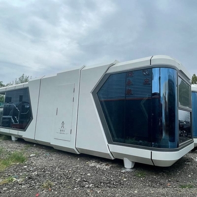 Hot selling Furnished Cabin Homes Villa House 40FT Container House White Capusal Office Pod