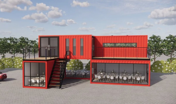 Low Factory Price Two Stoery Container House Light Steel Building Mobile House