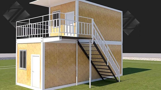 Dormitory Prefab Container House 4 Bedroom Two Story Shipping Container Homes