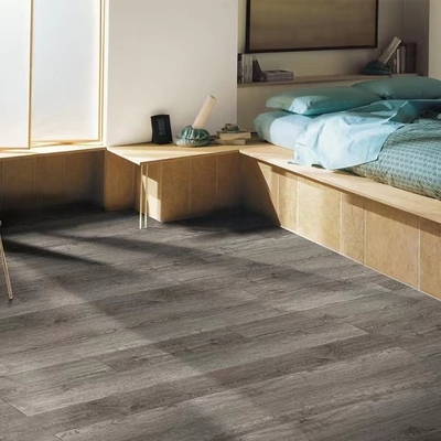 5mm Faux Wood Grain Flooring Cork Backed Interlocking SPC Luxury Vinyl Plank