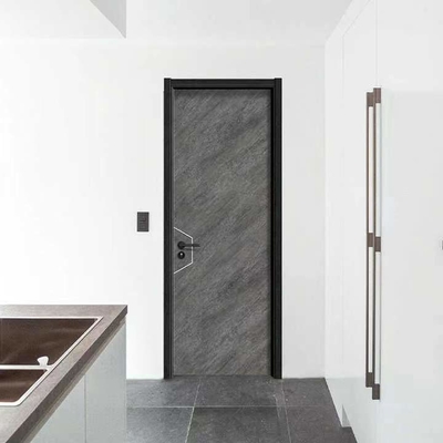 Customized Plywood MDF Wooden Interior Flush Door With Veneer Finish