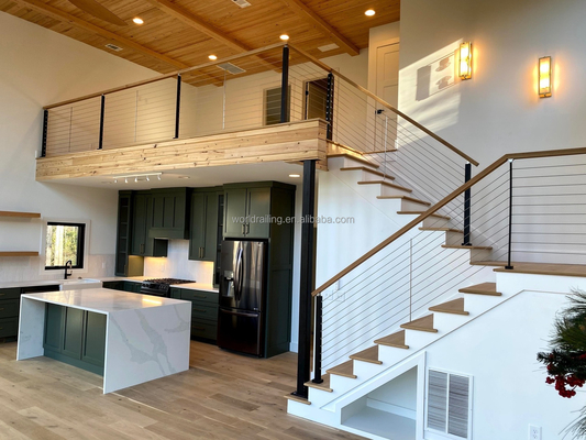 Easy Install Modern U Shaped Staircase Spiral Timber Glass Balustrade Stairs