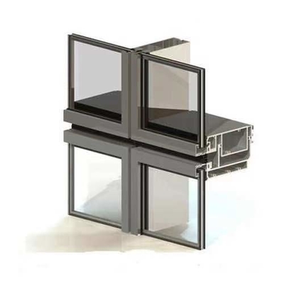Construction Reflective Aluminum Glass Curtain Wall For Real Estate