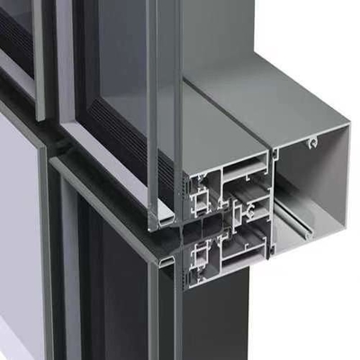 Construction Reflective Aluminum Glass Curtain Wall For Real Estate