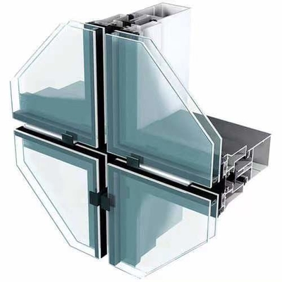 Construction Reflective Aluminum Glass Curtain Wall For Real Estate