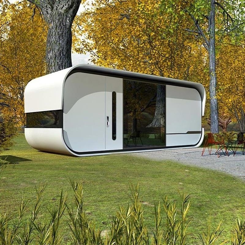 Steel Structure Tempered Glass Movable Store Prefab Shop Modular Cafe Container Pod House