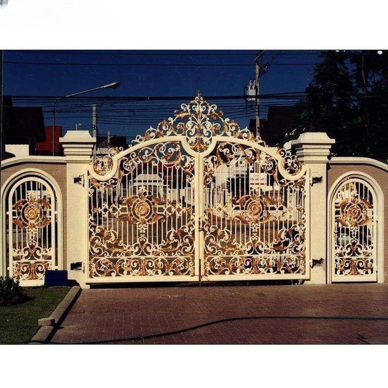 Luxury Antique Wrought Iron Pipe Designs Main Gate for Home Garden Or Outdoors