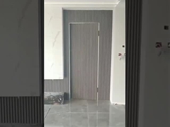 Frameless Wood Interior Mdf Flush Hidden Invisible Design With Hidden Hinge Secret HDF Door